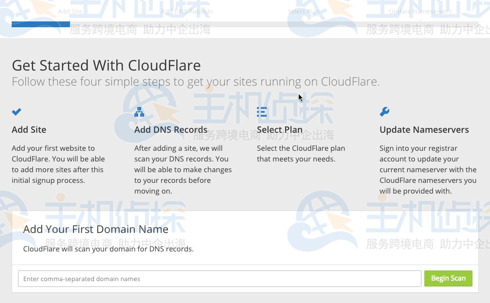 输入网站的域名