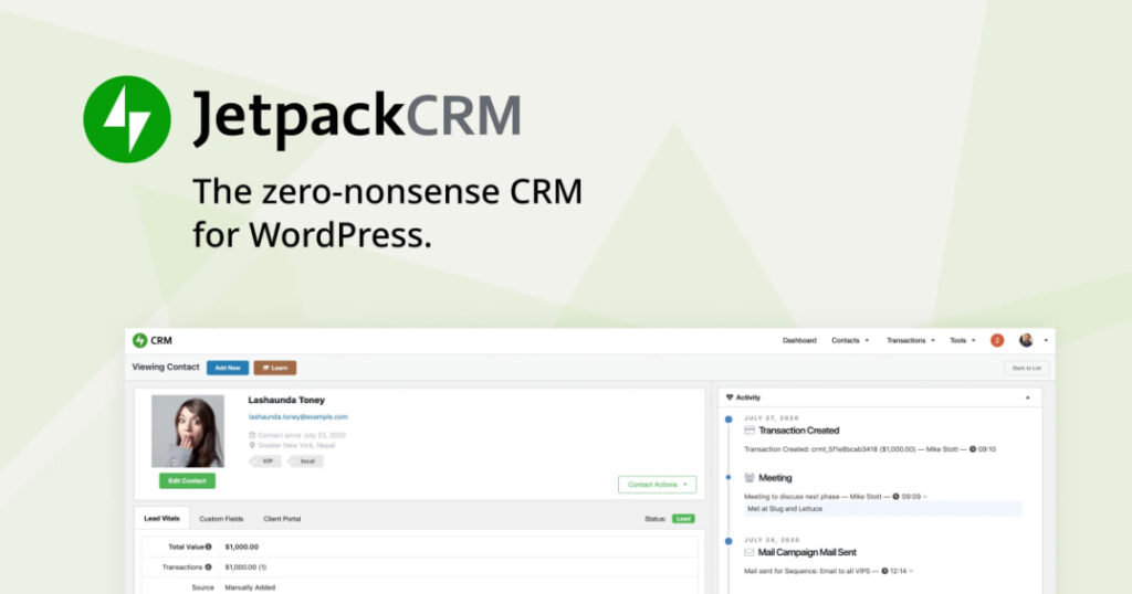 Jetpack CRM