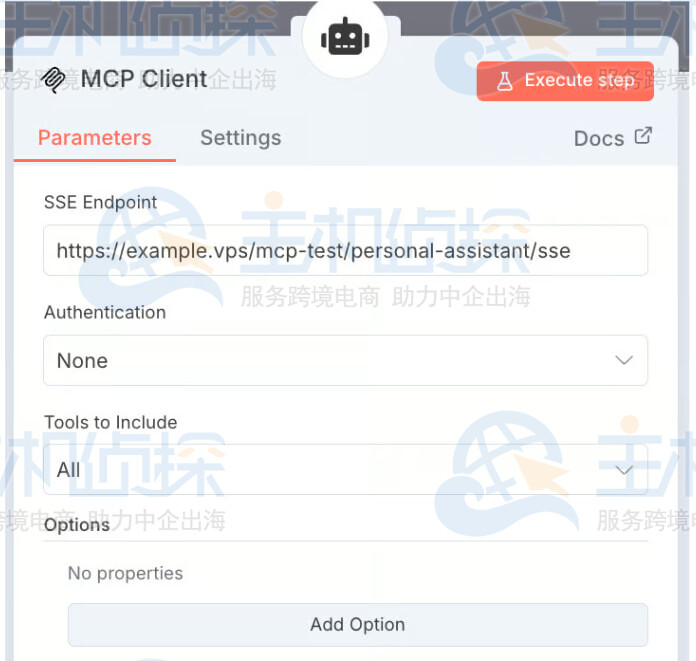 添加MCP客户端节点