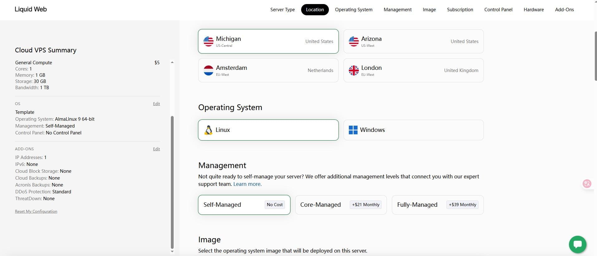 Liquid Web VPS方案