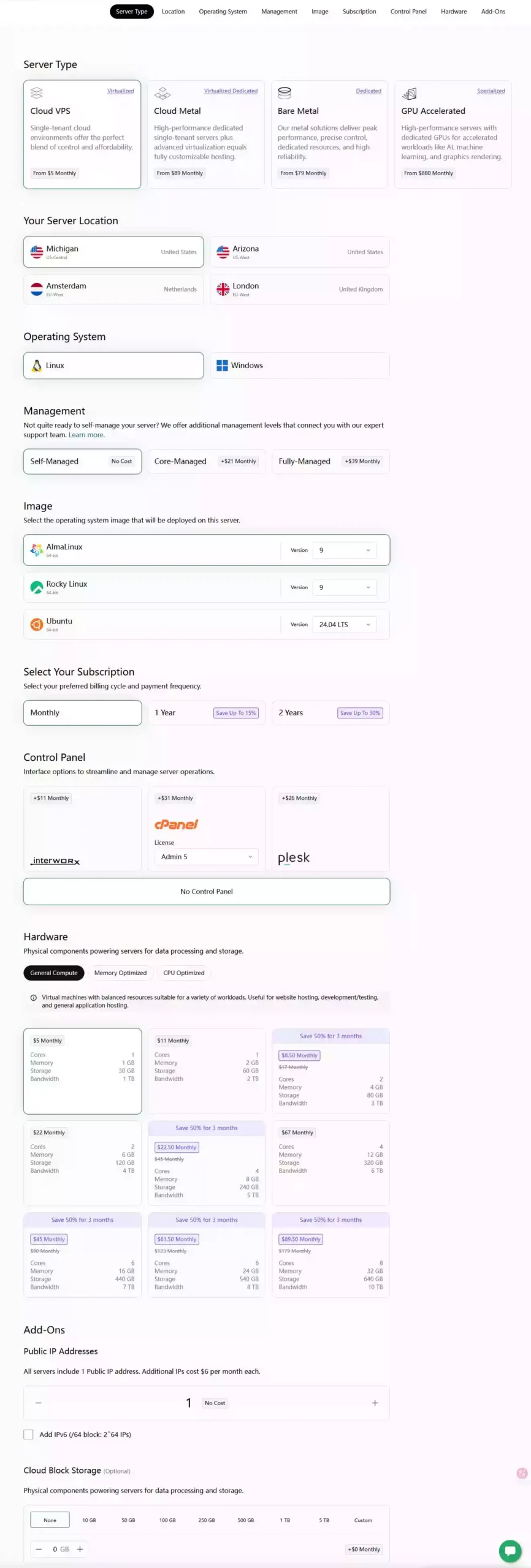配置服务器并确认信息​