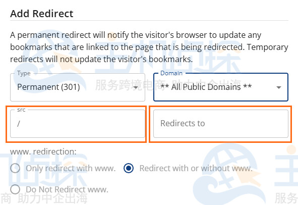 重定向到的网址