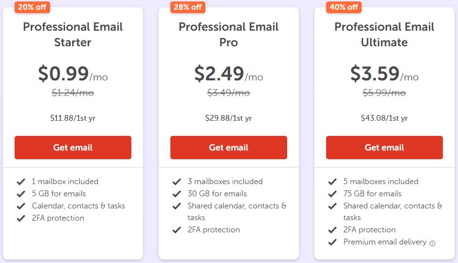 Namecheap专业邮箱