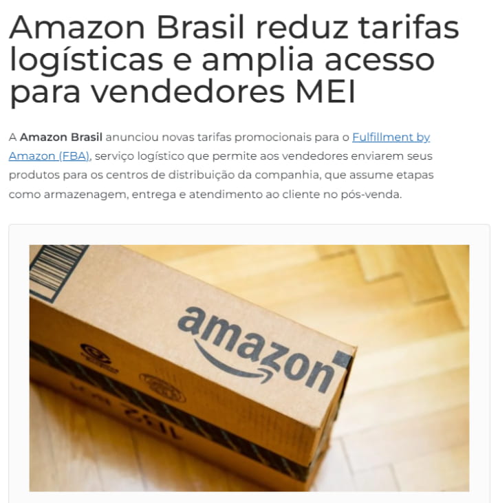 亚马逊巴西下调FBA物流费用
