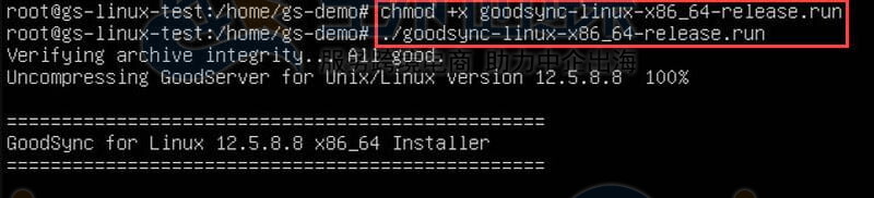 授予权限并运行安装程序