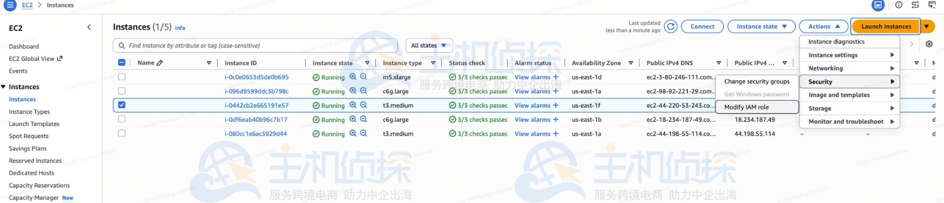 亚马逊云服务器EC2实例