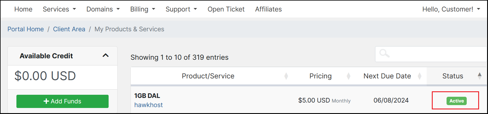 HawkHost云VPS服务