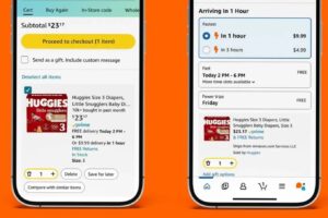 亚马逊在美国推出1小时与3小时超快速配送服务