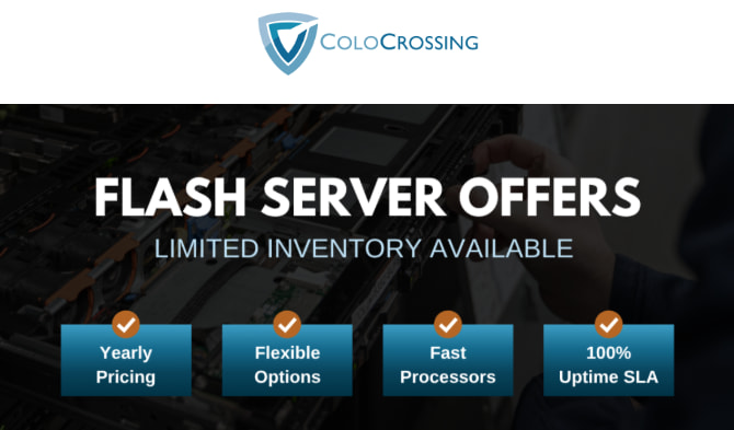 ColoCrossing限时特惠