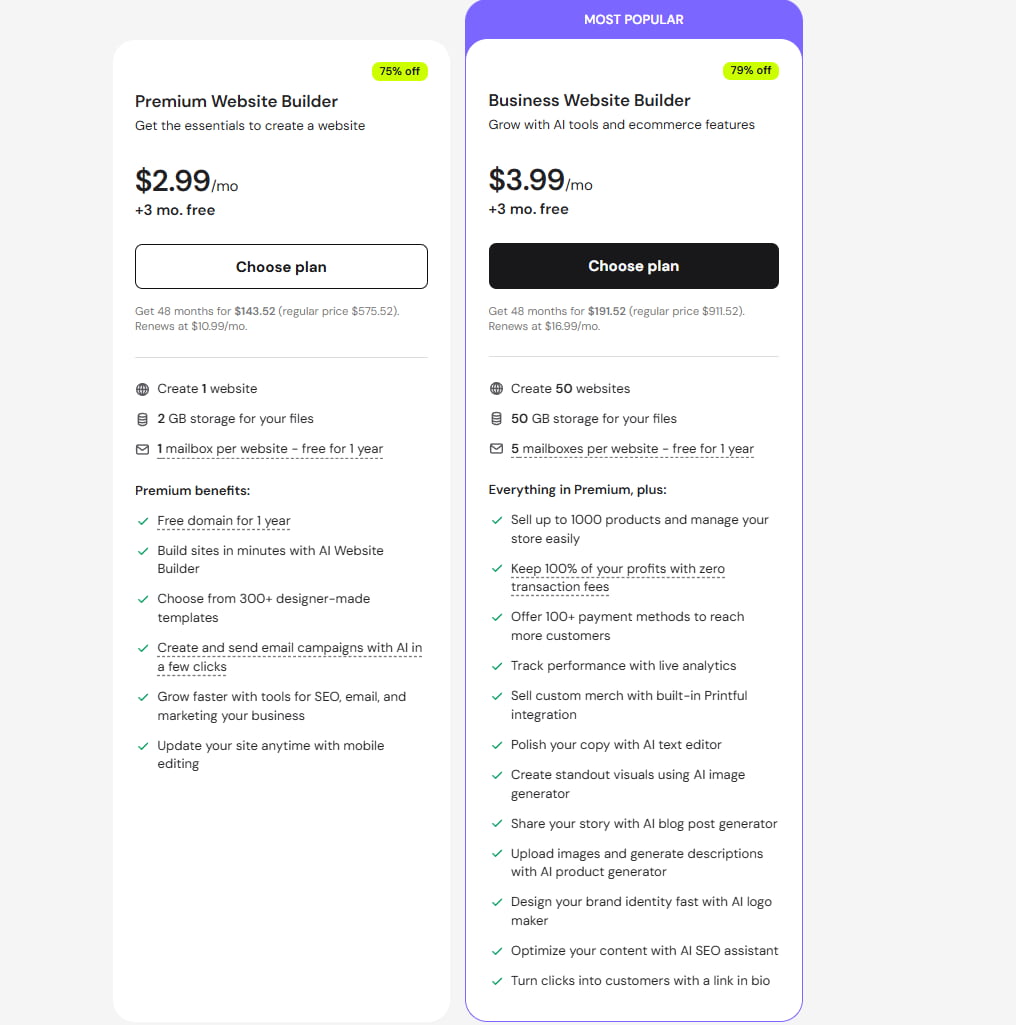 Hostinger建站助手价格