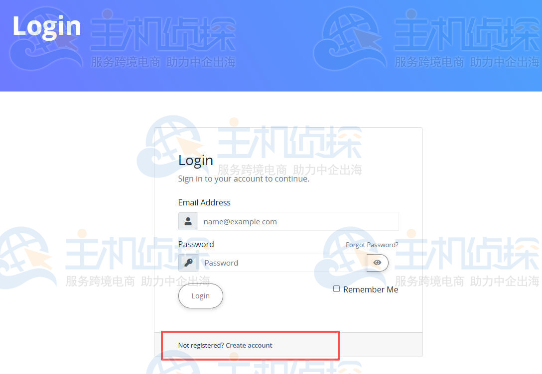 Create account