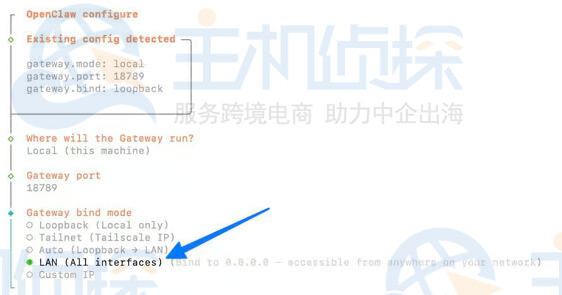 Bind Mode选择LAN