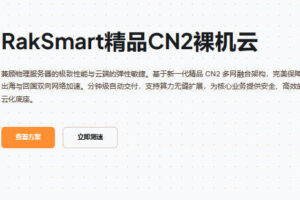 RakSmart精品CN2裸机云服务器
