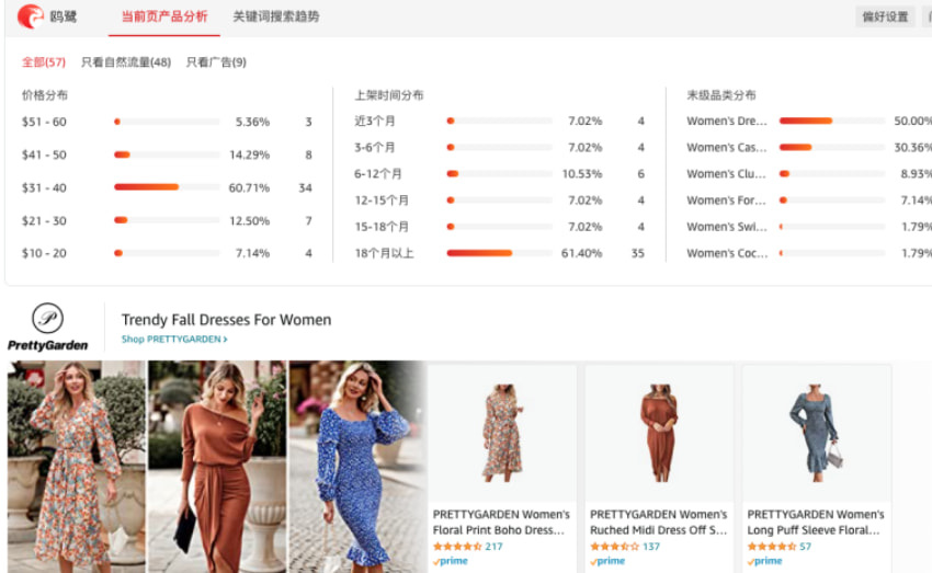 关键词搜索结果页产品分析