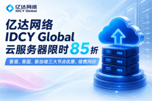 亿达网络 IDCY Global 云服务器限时85折