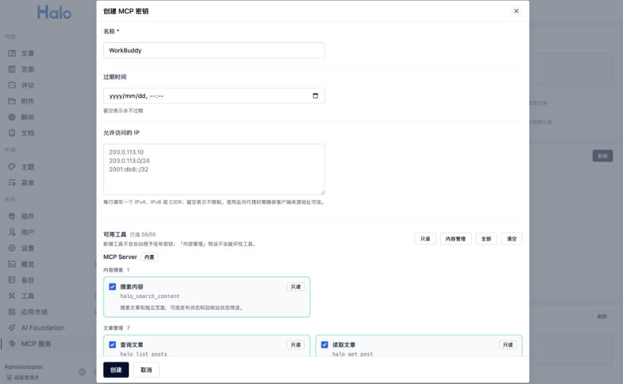 安装并启用MCP Server插件