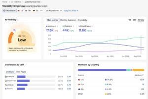 Semrush Visibility Overview报告