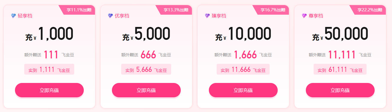 充值赠金豆