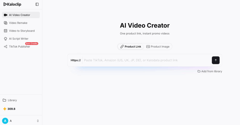 AI Video Creator操作界面